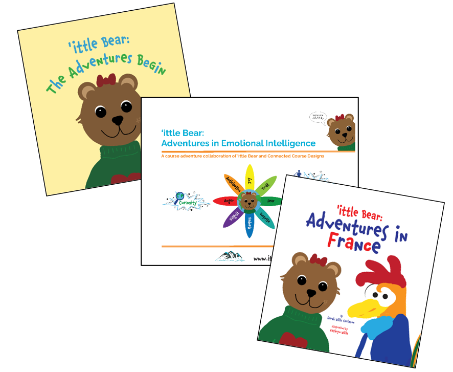 2 books n pdf Image of 2 'ittle Bear books plus the cover of the 'ittle Bear: Adventures in Emotional Intelligence PDF