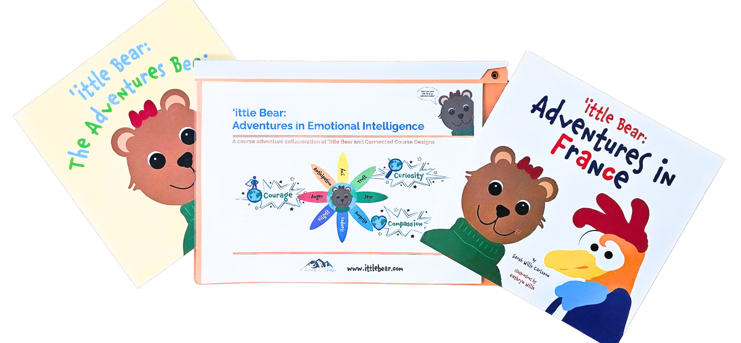 Image of 2 'ittle Bear books plus the cover of the 'ittle Bear: Adventures in Emotional Intelligence PDF